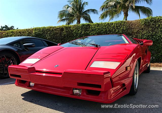 Lamborghini Countach spotted in Palm Beach, Florida