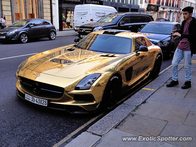 Mercedes SLS AMG spotted in London, United Kingdom