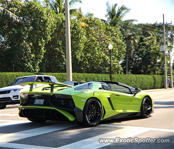Lamborghini Aventador spotted in Palm Beach, Florida