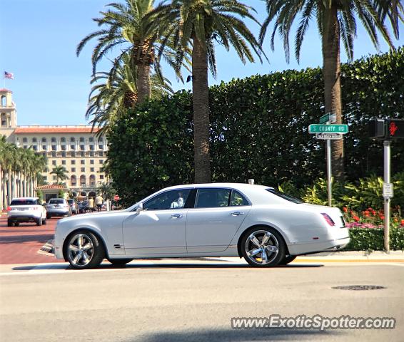 Bentley Mulsanne spotted in Palm Beach, Florida