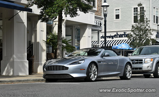 Aston Martin DB9 spotted in Huntersville, North Carolina