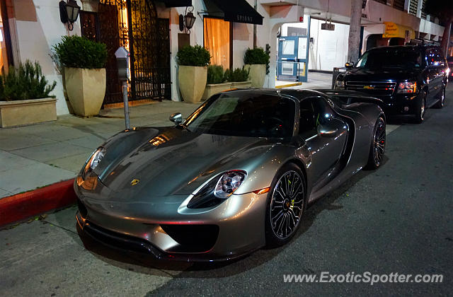 Porsche 918 Spyder spotted in Beverly Hills, California