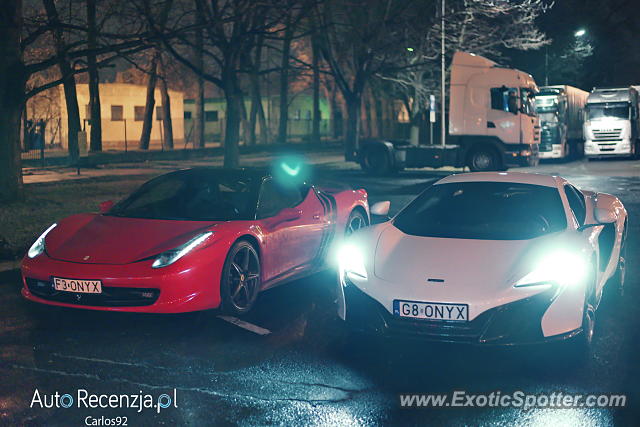Ferrari 458 Italia spotted in Warsaw, Poland