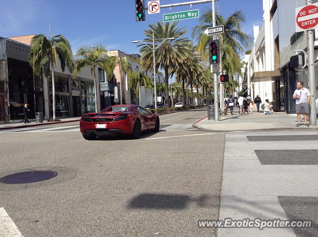 Mclaren MP4-12C spotted in Beverly Hills, California