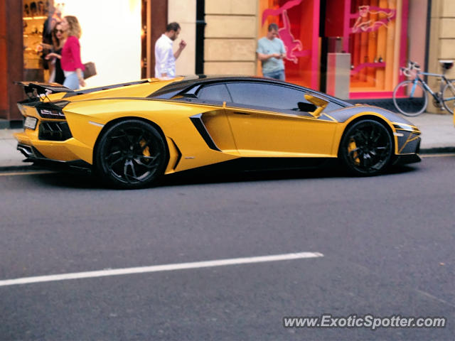 Lamborghini Aventador spotted in London, United Kingdom