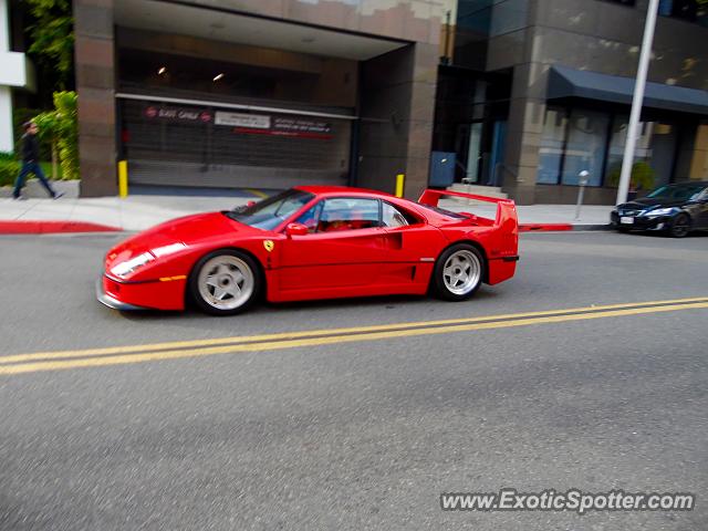 Ferrari F40 spotted in Beverly Hills, California