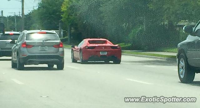 Ferrari 458 Italia spotted in West Palm Beach, Florida