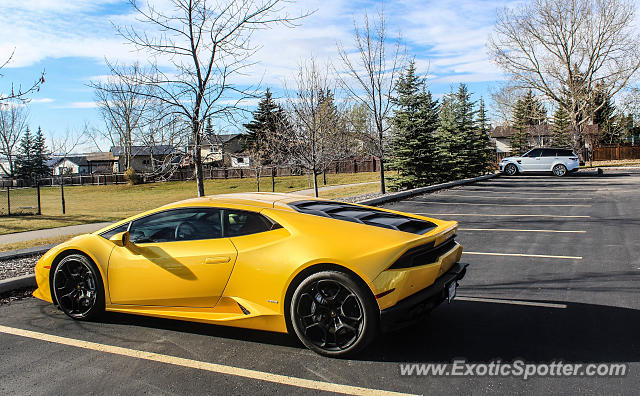Lamborghini Huracan spotted in Okotoks, Canada