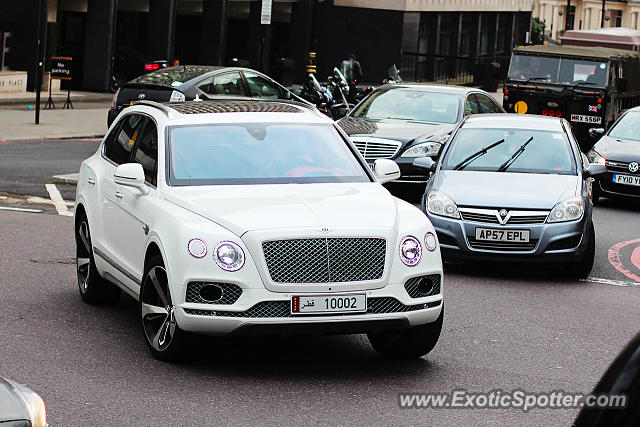 Bentley Bentayga spotted in London, United Kingdom