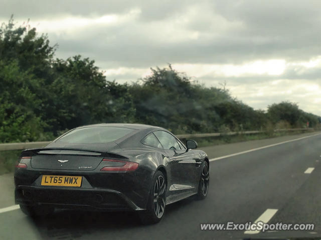 Aston Martin Vanquish spotted in Motorway, United Kingdom