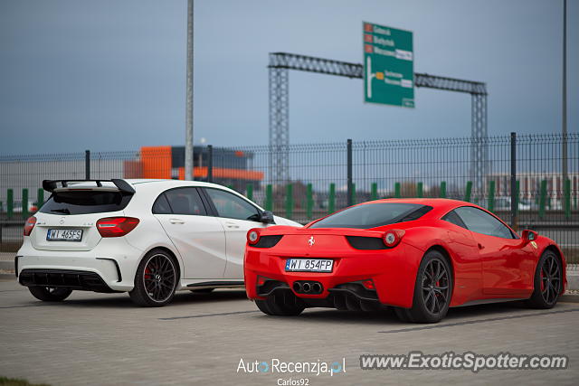 Ferrari 458 Italia spotted in Warsaw, Poland
