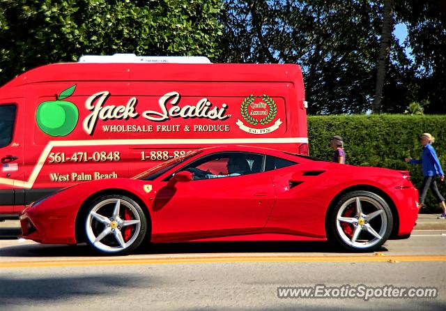 Ferrari 488 GTB spotted in Palm Beach, Florida