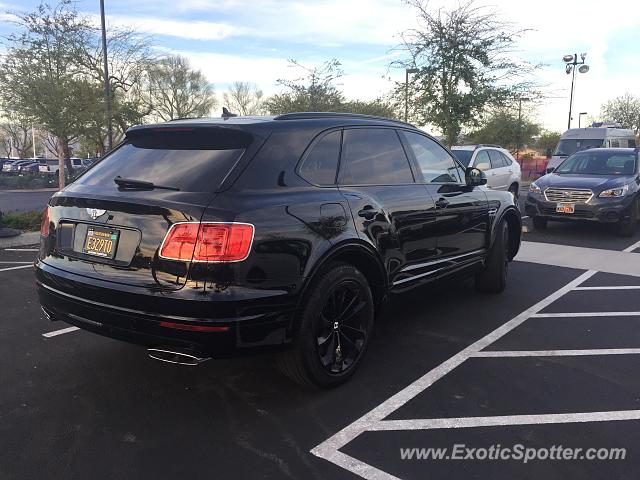 Bentley Bentayga spotted in Indian Wells, California