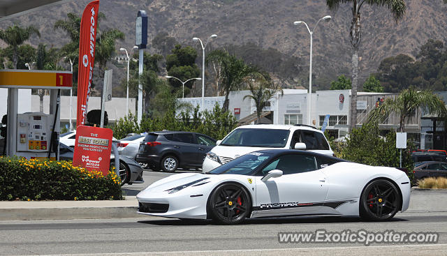 Ferrari 458 Italia spotted in Malibu, California
