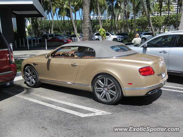 Bentley Continental spotted in Bal Harbour, Florida