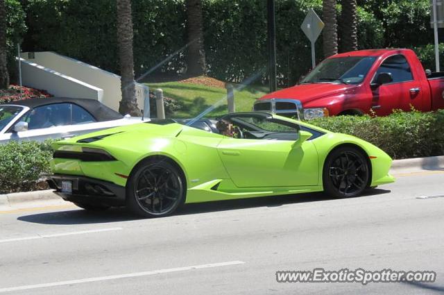 Lamborghini Huracan spotted in Bal Harbour, Florida