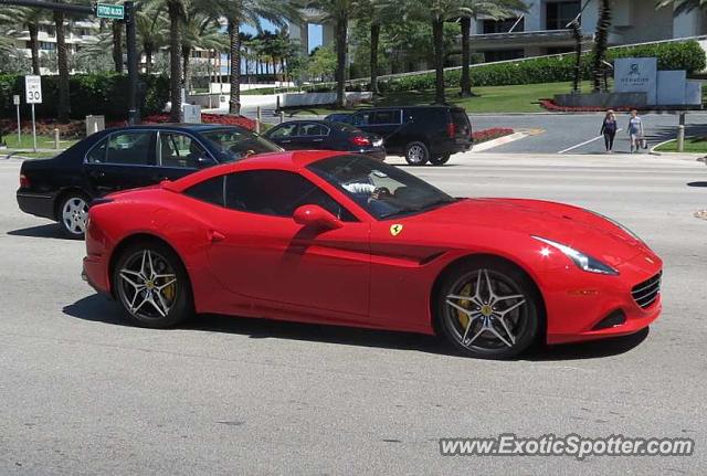 Ferrari California spotted in Bal Harbour, Florida
