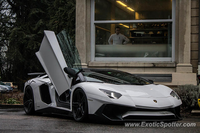 Lamborghini Aventador spotted in Geneva, Switzerland