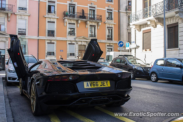 Lamborghini Aventador spotted in Geneva, Switzerland
