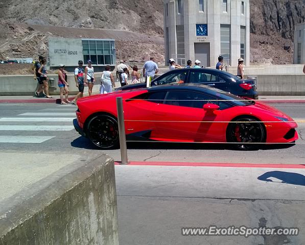 Lamborghini Huracan spotted in Hoover Dam, Nevada