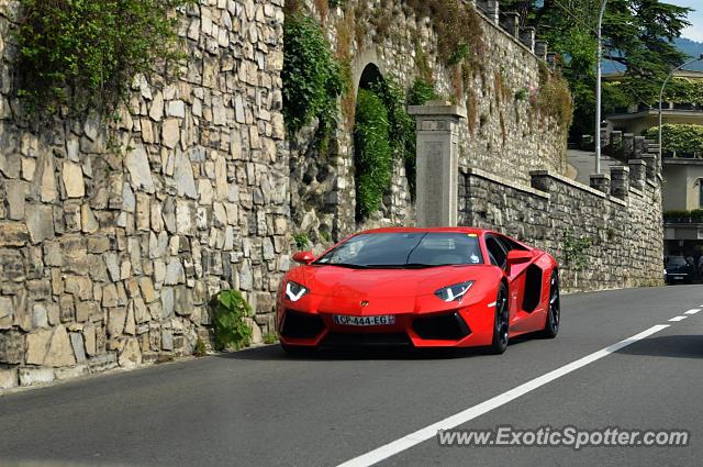 Lamborghini Aventador spotted in Como, Italy