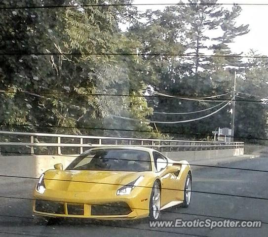 Ferrari 488 GTB spotted in Middletown, Connecticut