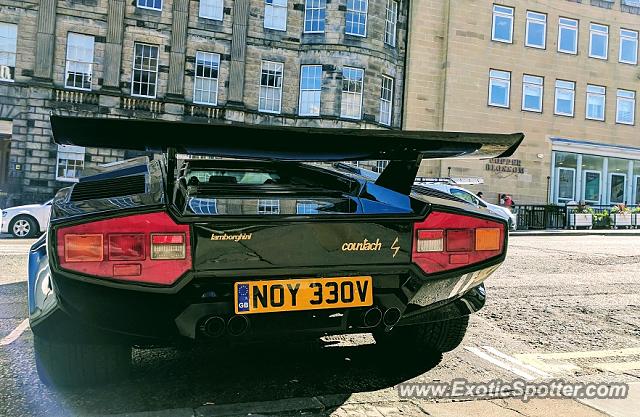 Lamborghini Countach spotted in Edinburgh, United Kingdom
