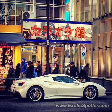 Ferrari 488 GTB spotted in Tokyo, Japan