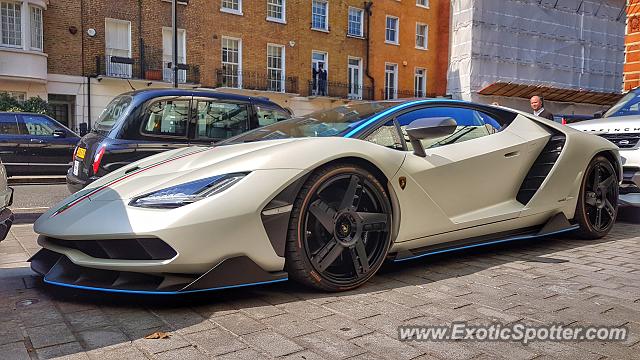 Lamborghini Centenario spotted in London, United Kingdom