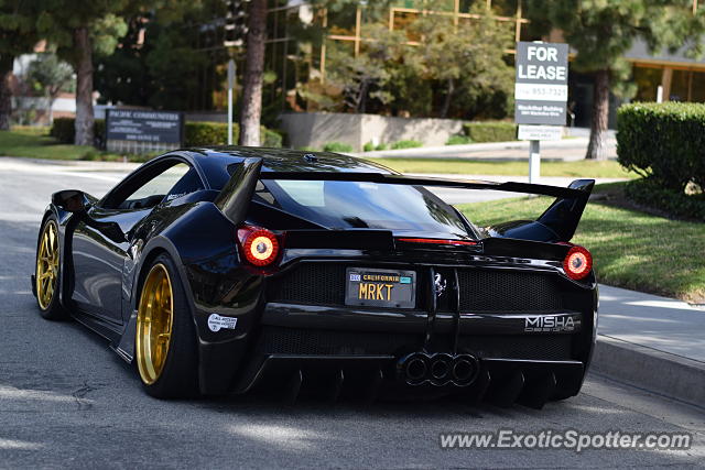Ferrari 458 Italia spotted in Newport Beach, California