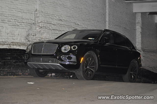Bentley Bentayga spotted in Manhattan, New York