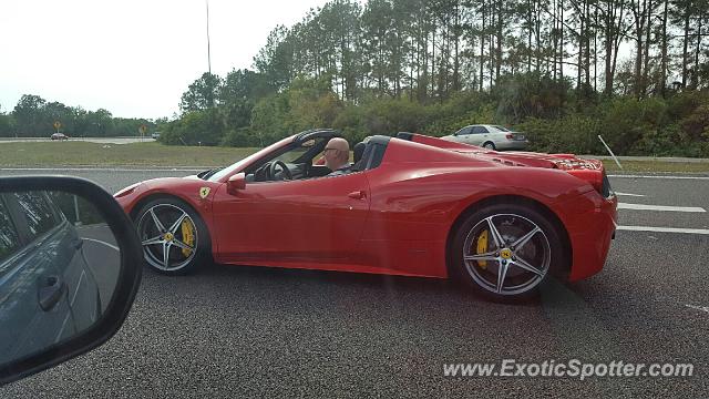 Ferrari 458 Italia spotted in Riverview, Florida