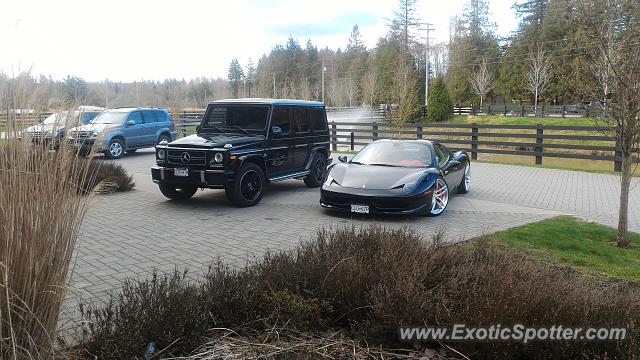 Ferrari 458 Italia spotted in Vancouver, Canada