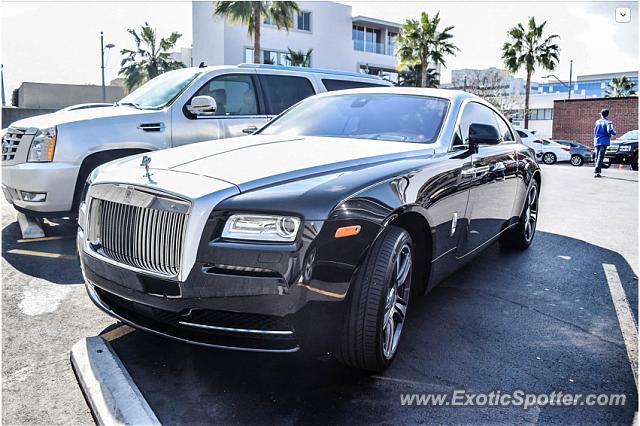 Rolls-Royce Wraith spotted in Beverly Hills, California