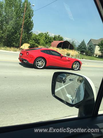 Ferrari F12 spotted in Logan, Utah