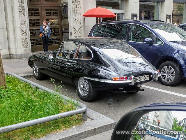 Jaguar E-Type spotted in Chur, Switzerland