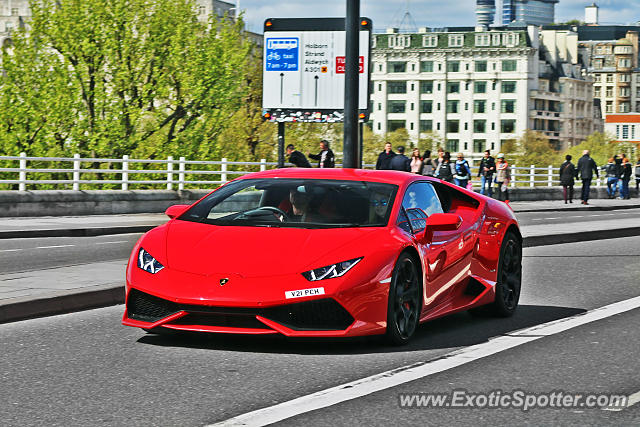 Lamborghini Huracan spotted in London, United Kingdom