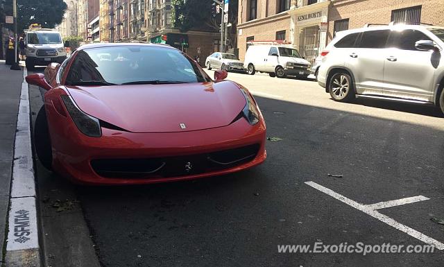 Ferrari 458 Italia spotted in Sam Francisco, California