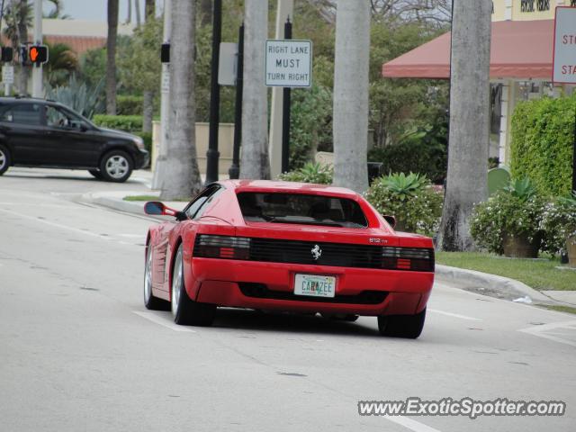 Ferrari Testarossa spotted in Palm beach, Florida