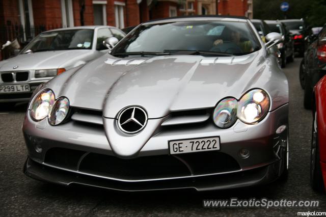 Mercedes SLR spotted in London, United Kingdom