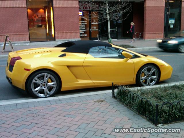 Lamborghini Gallardo spotted in Washington, DC, United States