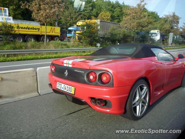 Ferrari 360 Modena spotted in Autobahn, Germany