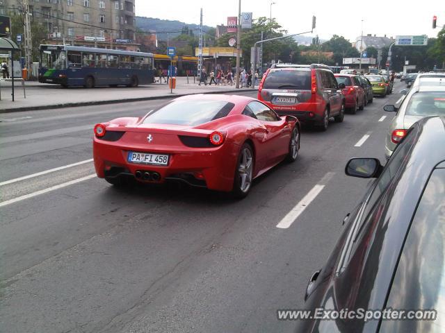 Ferrari 458 Italia spotted in Budapest, Hungary