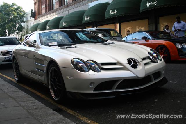 Mercedes SLR spotted in London, United Arab Emirates