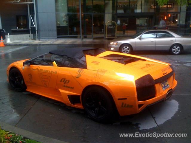 Lamborghini Murcielago spotted in Bellevue, Washington
