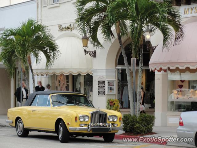 Rolls Royce Corniche spotted in Palm beach, Florida