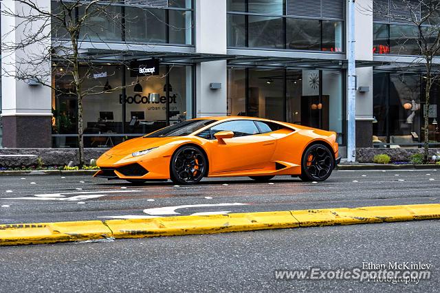 Lamborghini Huracan spotted in Bellevue, Washington