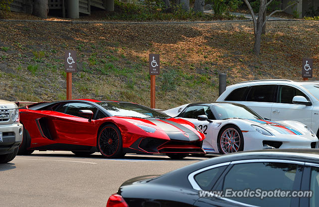 Lamborghini Aventador spotted in Carmel Valley, California