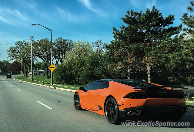Lamborghini Huracan spotted in Downers Grove, Illinois