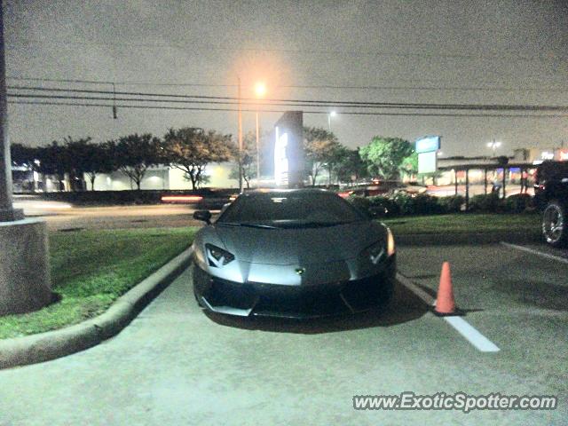 Lamborghini Aventador spotted in Houston, Texas
